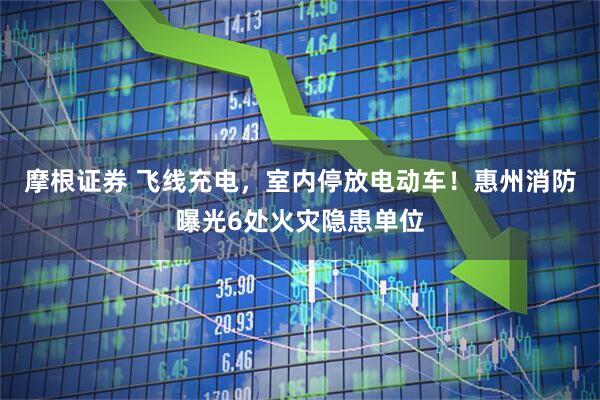 摩根证券 飞线充电，室内停放电动车！惠州消防曝光6处火灾隐患单位